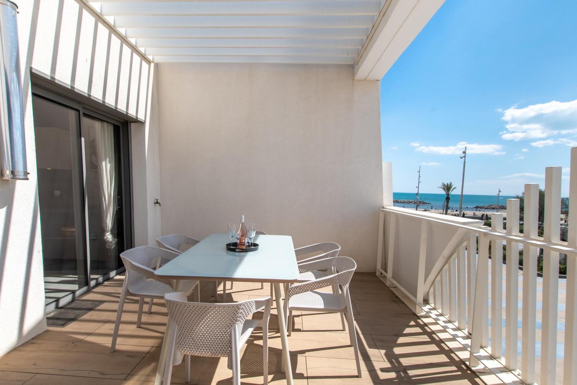 LUXURY MIND - VUE MER - CENTRE VILLE - PARKING - ROOFTOP - NEUF - CoHôteConciergerie La Grande Motte Exterior foto